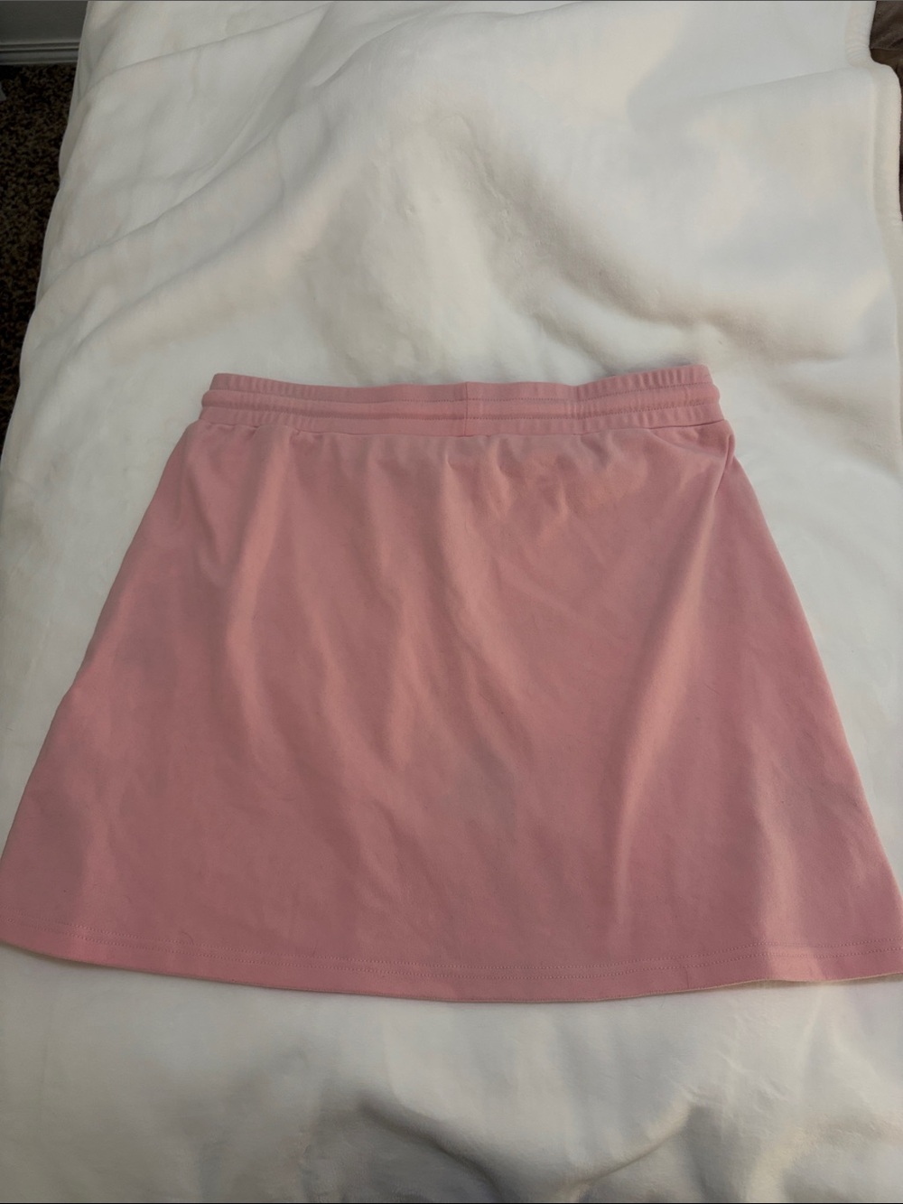 Light Pink Drawstring Mini Skirt - Picture 3 of 5